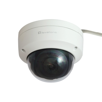 CAMARA EXTERIOR IP LEVEL ONE FCS-3403 GEMINI FIJA DOMO 4MP H.265 IP67 PoE CMS