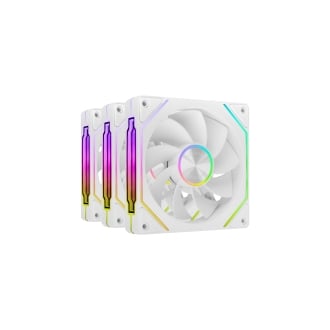 KIT 3xVENTILADOR INTERNO ARG MARS GAMING MF-LINKFINITY KIT BLANCO MODULARES PWM 120mm ASPAS INVERTID