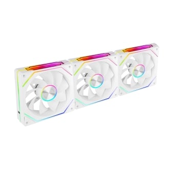 KIT 3xVENTILADOR INTERNO ARG MARS GAMING MF-LINKFINITY KIT BLANCO MODULARES PWM 120mm ASPAS INVERTID