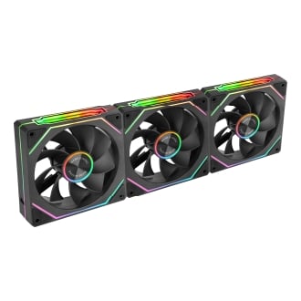 KIT 3xVENTILADOR INTERNO ARG MARS GAMING MF-LINKFINITY KIT BLACK MODULARES PWM 120mm ASPAS INVERTIDA