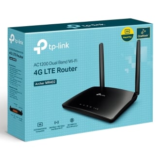 TP-Link Archer MR402 router inalámbrico Ethernet rápido Doble banda (2,4 GHz / 5 GHz) 4G Negro