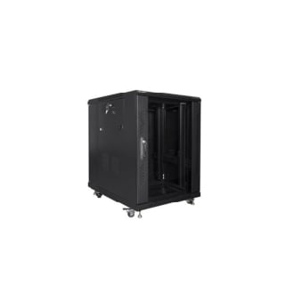 Armario Lanberg Rack Suelo 19"  15U/600 Fondo 800 Desmontado- NEGRO 