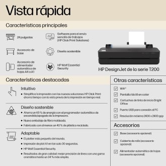 Plotter HP Designjet T230 24" A1