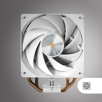 VENTILADOR CPU MARS GAMING MCPUX4W BLANCO PWM SI 120mm TDP 230W