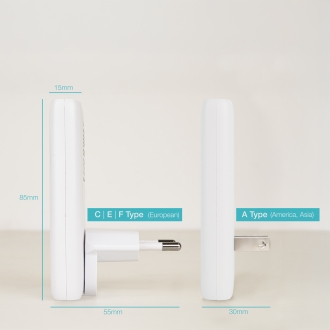 TooQ Cargador de viaje Tipo C y Tipo A, GaN 65W, USB-C/PD + USB-A/QC, Blanco