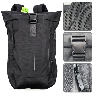 Ewent EW2536 maletines para portátil 43,9 cm (17.3") Mochila Negro