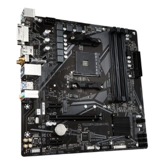 GIGABYTE A520M DS3H AC Placa Base - Procesadores AMD Ryzen Serie 5000, VRM de 5+3 fases, hasta 4733 MHz DDR5 (OC), 1xPCIe 3.0 M.2, LAN GbE, WIFI 5, USB 3.2 Gen 1
