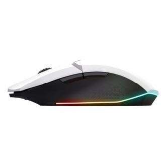 TECLADO MOUSE Y ALFOMBRILLA TRUST GAMING GXT 794 BLANCO RGB RATON WIRELESS 4800DPI TECLADO CABLE