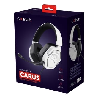 HEADSET TRUST GXT 492 CARUS BLANCO CABLE 120cm JACK 3.5mm