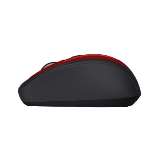 MOUSE TRUST WIRELESS YVI+ ECO ROJO 1600DPI AJUSTABLE 4 BOTONES