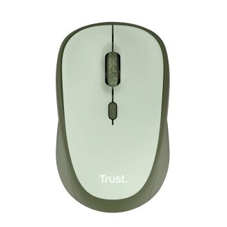 MOUSE TRUST WIRELESS YVI+ ECO VERDE 1600DPI AJUSTABLE 4 BOTONES