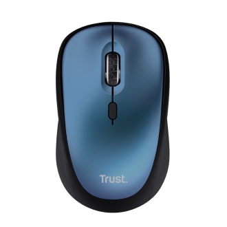 MOUSE TRUST WIRELESS YVI+ ECO AZUL 1600DPI AJUSTABLE 4 BOTONES