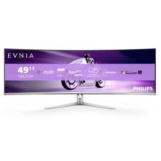 Monitor Philips Evnia 49M2C8900 48.9" QD OLED Dual QHD 240Hz G-Sync Curvo blanco