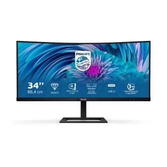 MONITOR 27" USB-C DP HDMI PHILIPS 346E2CUAE/00 VA WQHD 3440x1440 100hz 4ms VESA 100x100 2x5W NEGRO