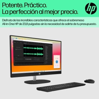 Ordenador all in one hp 24 - cr0159ns i3 - 1315u -  8gb -  ssd 512gb -  23.8 pulgadas -  freedos
