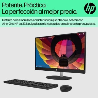 Ordenador all in one hp 24 - cr0138ns ryzen 3 - 7320u -  8gb -  ssd 512gb -  23.8 pulgadas -  freedos