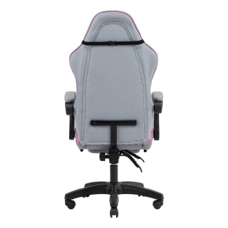 SILLA GAMER MARS GAMING MGCXFSPK FABRIC RECLINABLE REPOSAPIES EXTENSIBLE DISEÃO TEXTIL ROSA PLATA