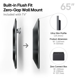 TV LG 65 65M59LA UHD OLED EVO ALFA11 ZERO CONNECT