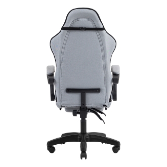 SILLA GAMER MARS GAMING MGCXFSB FABRIC RECLINABLE REPOSAPIES EXTENSIBLE DISEÃO TEXTIL NEGRO PLATA