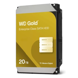 Western Digital Gold WD203KRYZ disco duro interno 20 TB 7200 RPM 512 MB 3.5" SATA