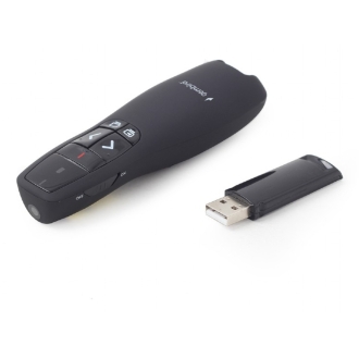 Gembird WP-L-12 apuntador inalámbricos RF Negro