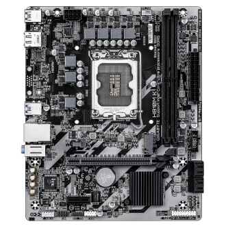 GIGABYTE H810M K Placa Base  Procesadores Intel Core Ultra (Serie 2), VRM de 3+1+2 fases, hasta 6400 MHz DDR5, 1 x M.2 PCIe 4.0, LAN 1 GbE, USB 3.2 Gen 1