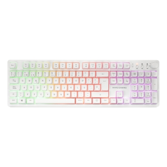 TECLADO MOUSE Y ALFOMBRILLA MARS GAMING MCPWXWES BLANCO H-MECH FRGB 3200DPI