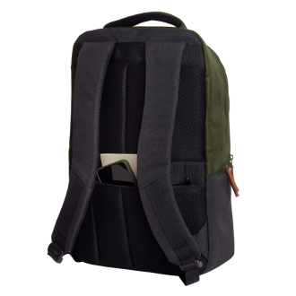 MOCHILA TRUST LISBOA COLOR VERDE PARA PORTATILES HASTA 16" 3 COMPARTIMIENTOS 23L