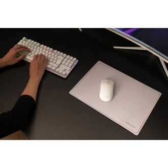 TECLADO MOUSE Y ALFOMBRILLA MARS GAMING MCPWTKLES BLANCO FRGB RAINBOW 3200DPI