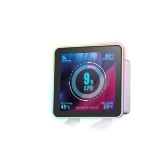 SISTEMA DE REFRIGERACION LIQUIDA MARS GAMING MLVISIONPRO240 BLANCO 2x120mm ARGB TPD 500W LCD