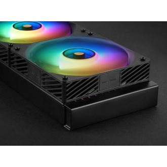 SISTEMA DE REFRIGERACION LIQUIDA MARS GAMING MLVISIONPRO240 NEGRO 2x120mm ARGB TPD 500W LCD