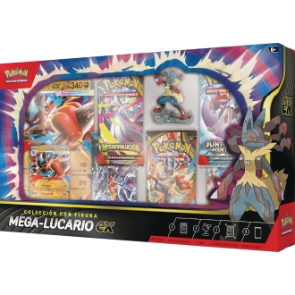 Pokemon tcg caja colección mega - lucario ex (eu)
