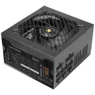 FUENTE DE ALIMENTACIÃN MODULAR MARS GAMING 850W ATX 80+ BRONZE 140mm SILENT NEGRO