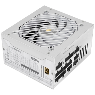 FUENTE DE ALIMENTACION MODULAR MARS GAMING 1000W ATX 3.1 80+ GOLD 140mm SILENT NEGRO 12V 2x6 CABLE N