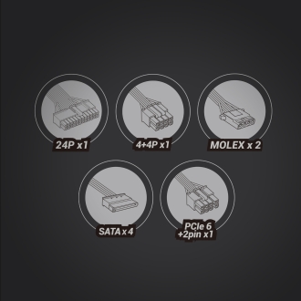 FUENTE DE ALIMENTACION MARS GAMING MPIII 650W, EFICIENCIA 85% PFC ACTIVO VENT 12x12 14db WHITE