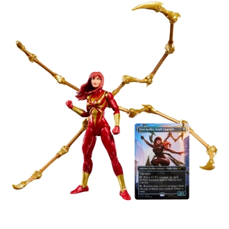 Figura hasbro marvel legends series magic the gathering mary jane watson (iron spider)