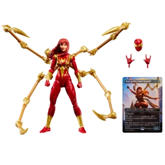 Figura hasbro marvel legends series magic the gathering mary jane watson (iron spider)