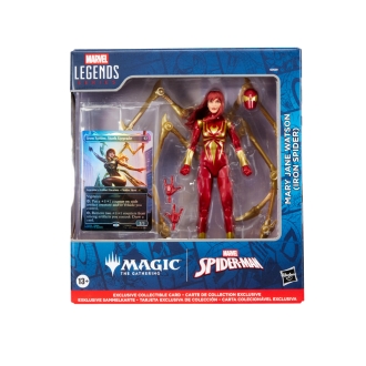 Figura hasbro marvel legends series magic the gathering mary jane watson (iron spider)