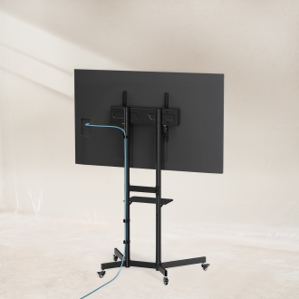 TooQ KEFRÉN Soporte de suelo con Ruedas para pantallas de 37-70, Negro