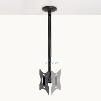 TooQ Soporte de Techo para pantallas 23-42, Negro