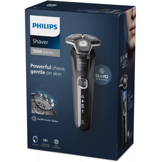 AFEITADORA PHILIPS S5898/35 COLOR NEGRO USO EN HUMEDO Y SECO INALAMBRICA ESTUCHE