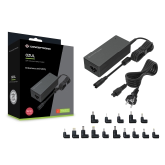 CARGADOR UNIVERSAL DE PORTATIL CONCEPTRONIC OZUL08B15 90W AUTOMATICO 15V A 20V 15TIPS 6.0A