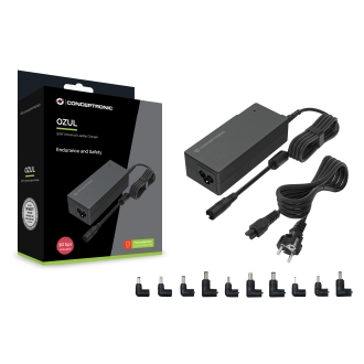 CARGADOR UNIVERSAL DE PORTATIL CONCEPTRONIC OZUL08B10 90W AUTOMATICO 15V A 20V 10TIPS 6.0A