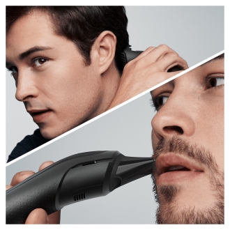 CORTAPELO BRAUN MGK5345 4 CABEZALES REGULABLE RECARGABLE PARA CABELLO Y BARBA + GILLETTE