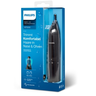 CORTAPELO NASAL - OREJAS PHILIPS NT1650/16 IMPERMEABLE COLOR NEGRO PILA AA