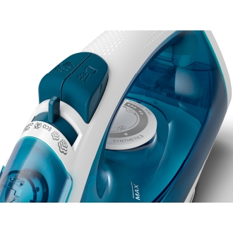 PLANCHA DE VAPOR PHILIPS GC1744/20 SUELA ANTIADHERENTE  2000W 220ml COLOR AZUL