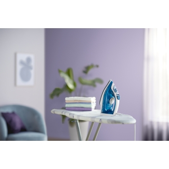 PLANCHA DE VAPOR PHILIPS GC1744/20 SUELA ANTIADHERENTE  2000W 220ml COLOR AZUL