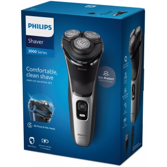 AFEITADORA PHILIPS SHAVER SERIES 3000 S3143/00/ CON BATERÃA / 2 ACCESORIOS
