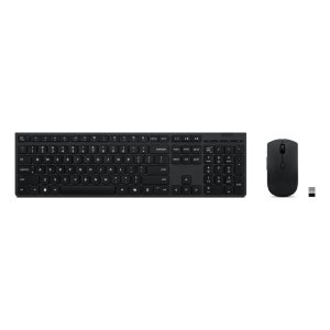 TECLADO Y MOUSE LENOVO WIRELESS PROFESIONAL  2,4Ghz BLUETOOTH 3dispositivos Tecla Copilot RECARGABLE