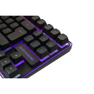 TECLADO MOUSE Y ALFOMBRILLA MARS GAMING MCPWTKLES NEGRO FRGB RAINBOW 3200DPI